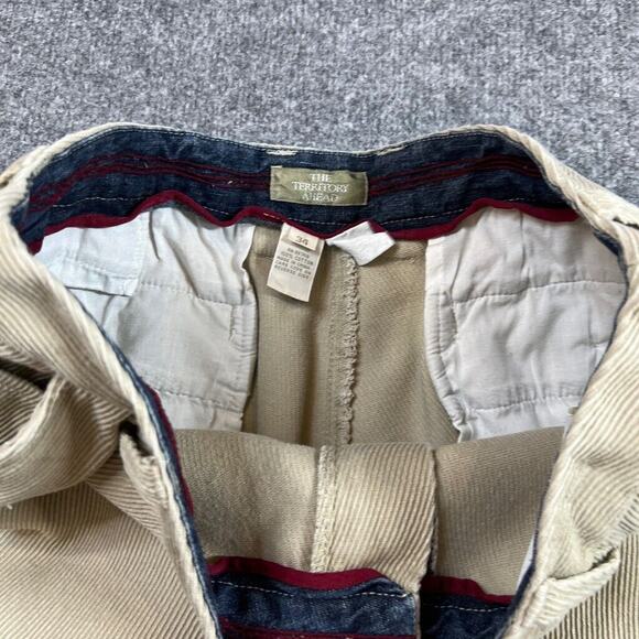 Vintage The Territory Ahead Pants Mens 34 Beige Cotton Flat Front Relaxed Fit - Picture 5 of 11